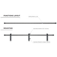 Dasteri LED Blitzbalken Ultra Slim Orange 184CM 12/24V