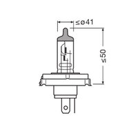 Osram R2 Halogen Birne 12V 100/90W P45t Super Bright Premium