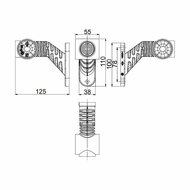 Horpol LED Begrenzungsleuchte 3-Funktionen Schr&auml;g Dark Look | LD-2181/GRAPHITE