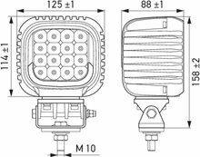 Hella S5000 2.0 LED Flutlicht 5000 lm + Wei&szlig;/Gelb Positionslicht