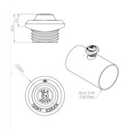 Horpol LED Positionsleuchte Weiß Runde Montage LD-2631