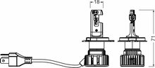Osram Night Breaker LED Start H4 ECE-zugelassenes Set | +230%