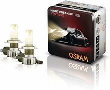 Osram Night Breaker LED Vintage H4 + R2 ECE-zugelassenes Set | +330%