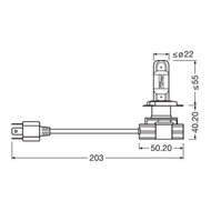 Osram H4 LED Hauptscheinwerfer P43t Satz 12-24 volt | OFF-ROAD ONLY