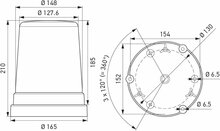 Hella VF700 LED Blitzleuchte Orange 12-24 V