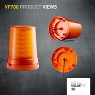 Hella VF700 LED Blitzleuchte Orange 12-24 V
