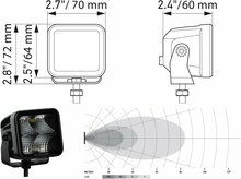 Hella LED Cube Set 3,2&quot; breit | 1FA 358 176-811