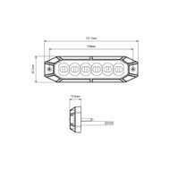 LED Blitzer Orange 12-24V | 12-LED