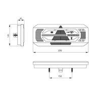 Dasteri DSL-6004TR 5-Lichtfunktionen LED-R&uuml;cklicht rechts