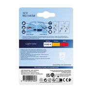 Philips LED Retrofit W5W T10 12V Wei&szlig; W2,1x9,5d 2 St&uuml;ck