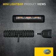 HELLA Black Magic Edgeless Pro Mini 7 Zoll LED Lightbar | 2.152 Lumen