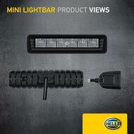 HELLA Black Magic Edgeless Pro Mini 7 Zoll LED Lightbar | 2.125 Lumen