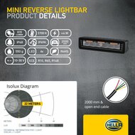 HELLA Black Magic Edgeless Pro Mini 7 Zoll R&uuml;ckfahrscheinwerfer | 500 Lumen