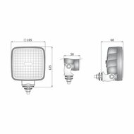 Wesem CRK2 LED Arbeitsscheinwerfer Set 2 St&uuml;ck | 1600 Lumen