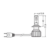 Osram Motorrad H7 LED Hauptscheinwerfer 12V Set Night Breaker LED GEN2 ECE-gepr&uuml;ft