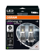 Osram H7/H18 HL Easy GEN2 LED-Scheinwerferlampen-Set, 16W, PX26d/PY26d-t, 12V
