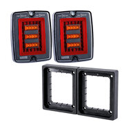 Fristom LED Block-R&uuml;ckleuchten-Set Dark Look | 3 Funktionen 12-30V