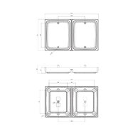 Fristom LED Block-R&uuml;ckleuchten-Set Dark Look | 3 Funktionen 12-30V