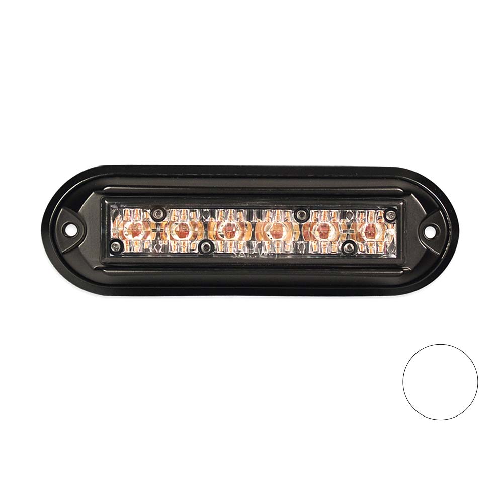 Dasteri Led Blitzer mit Schwarz Gehäuse Weiß