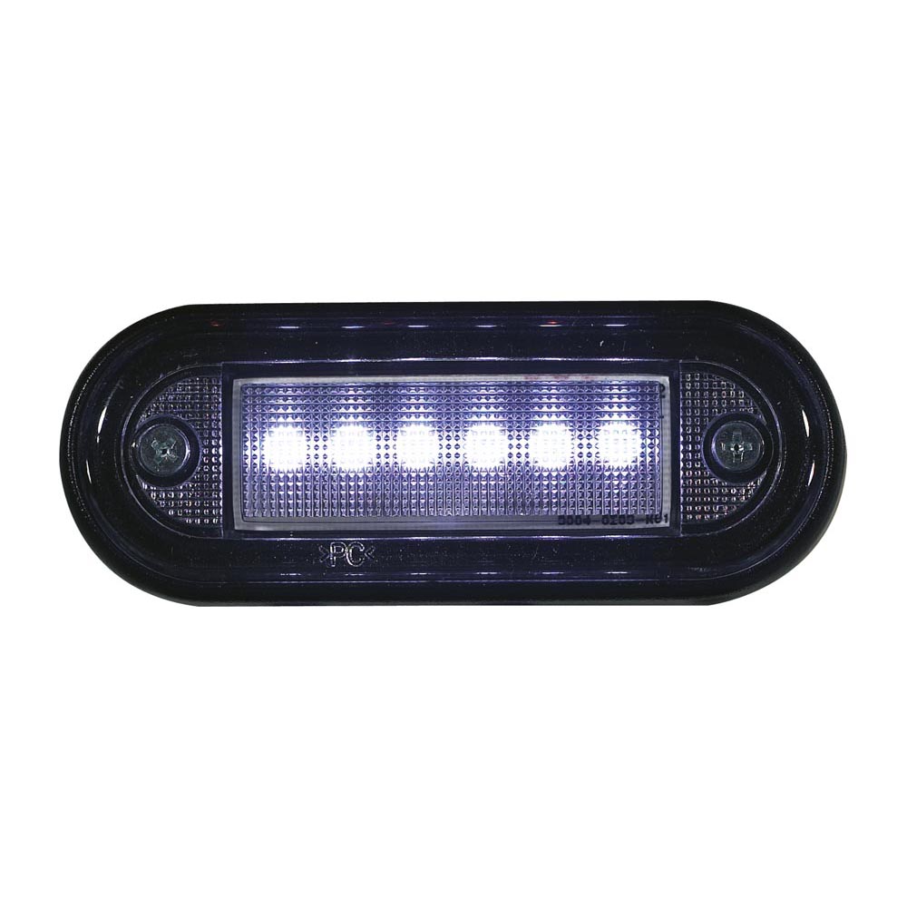 Dasteri LED Markierungslampe weiß für 24 Volt - mit 6 LED - All