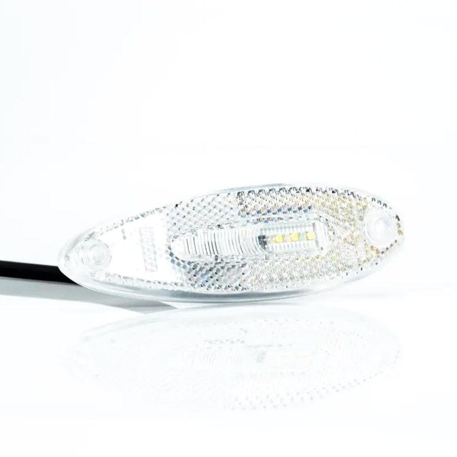 Fristom LED Positionsleuchte Weiss + Reflektor FT-076 B LED