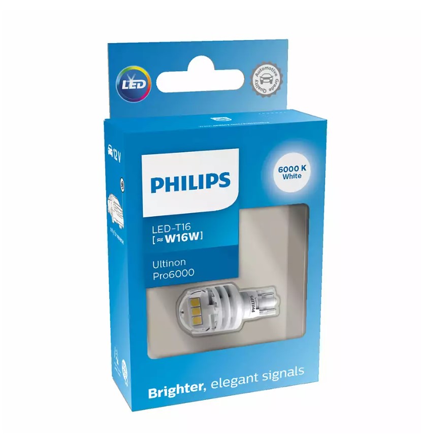 Philips W16W LED Retrofit Weiss 12V - Werkenbijlicht