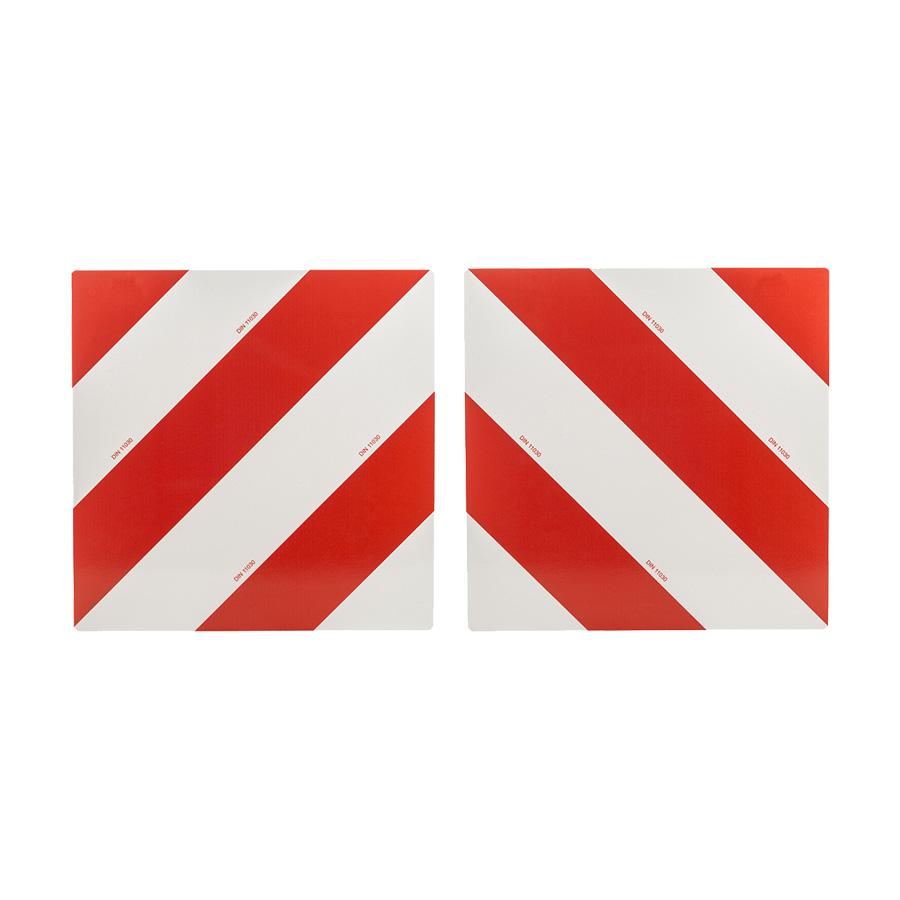 Set Breitenschilder Aluminium 423x423 mm | Links + Rechts
