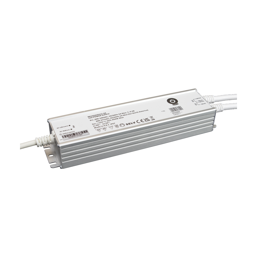 Wasserdichtes 12-Volt DC 300W LED-Netzteil