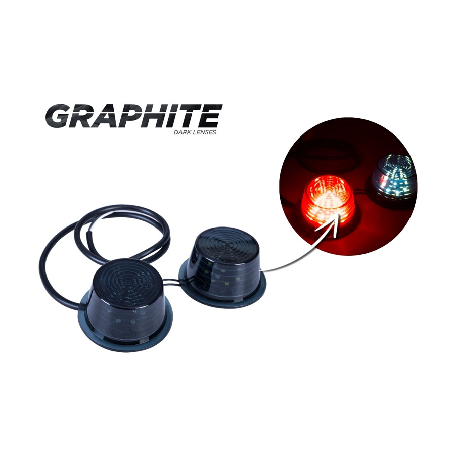 Horpol LED Begrenzungsleuchte Units Rot & Weiß | MDBC 2591/GRAPHITE