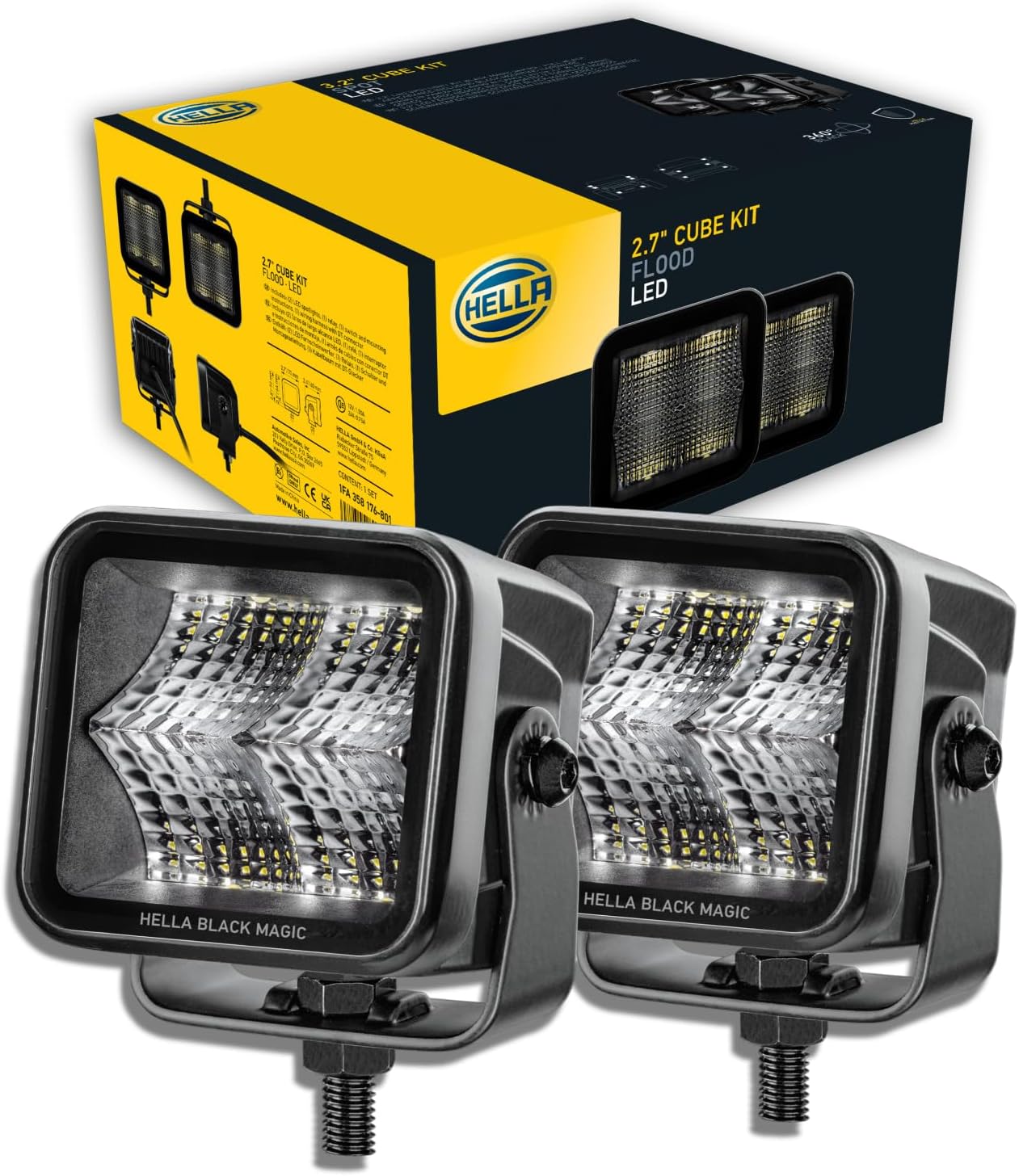 Hella LED Cube Set 2,7" Fernscheinwerfer | 1FA 358 176-801