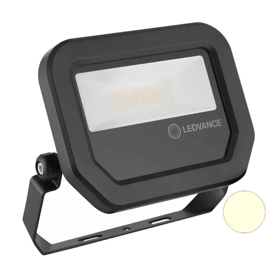 Ledvance FL10 8W LED Fluter 230V Schwarz 3000K Warmwei&szlig;