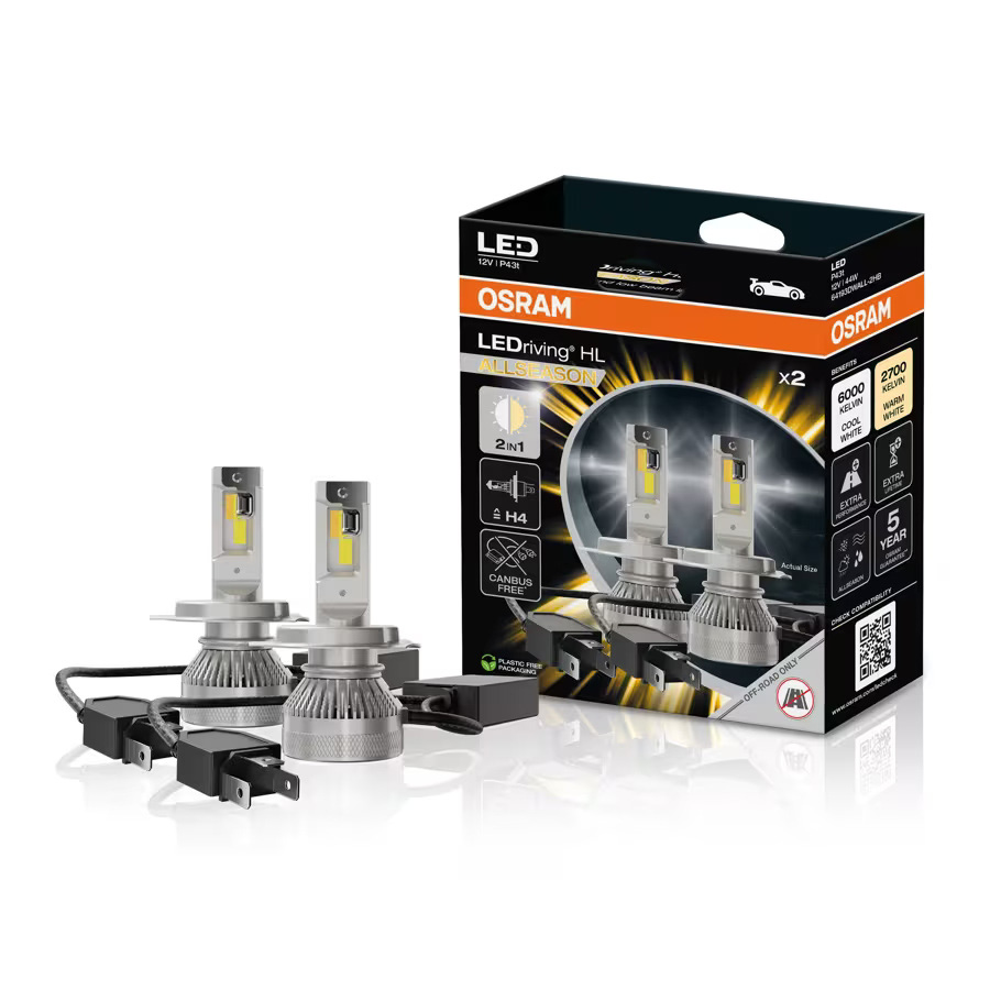 OSRAM LEDriving HL ALLSEASON H4 LED Scheinwerferlampen