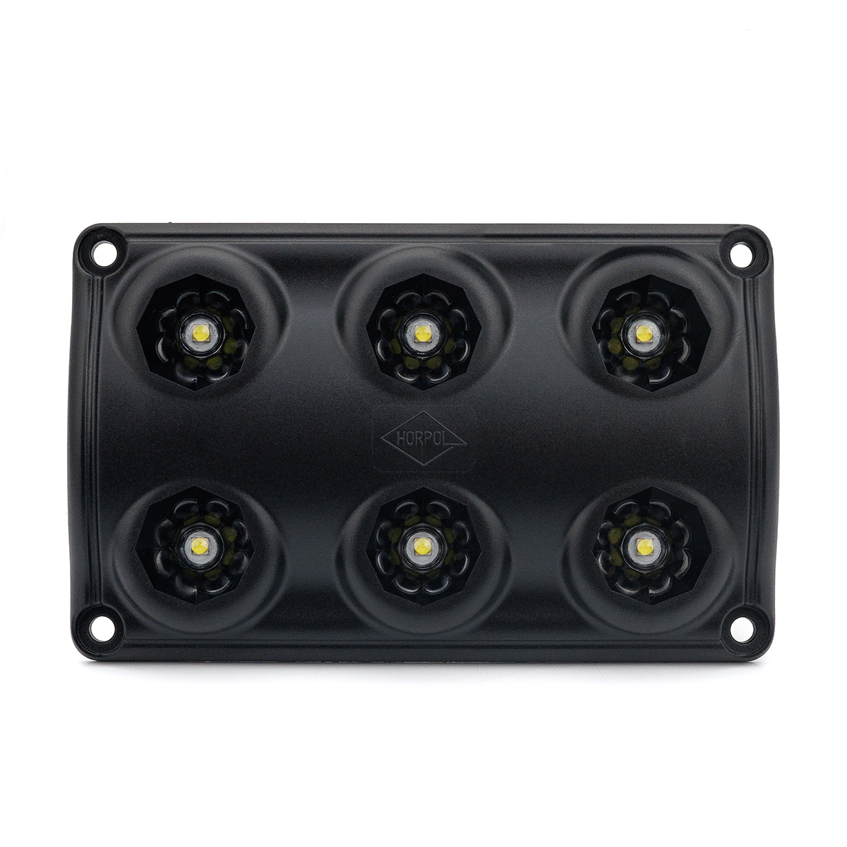 Horpol LED Innenleuchte Schwarz 12-24V | 6-LEDs