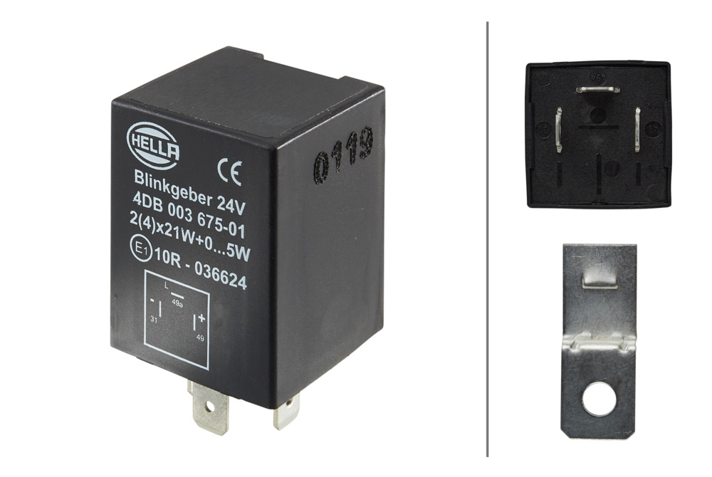 HELLA 4DB 003 675-011 Blinkrelais 24V 3-polig