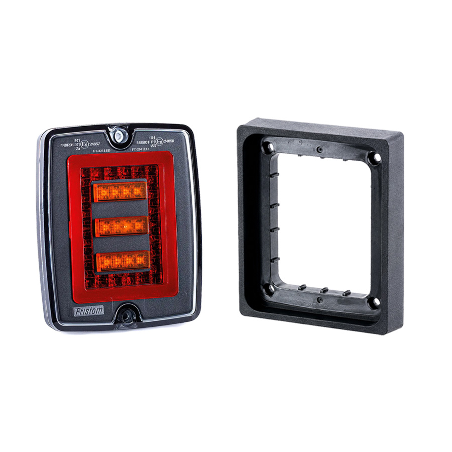 Fristom FT-323 LED R&uuml;cklicht| 3-Funktionen | Inklusive Rahmen