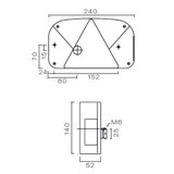 Aspöck Rückleuchte Multipoint 2 Links + Nebelschlussleuchte_