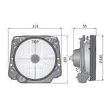 Wesem Hauptscheinwerfer VW Golf II, Durchmesser: Ø186mm_