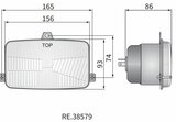 Wesem Hauptscheinwerfer H4 156x93x86 3-Punkt Befestigung_