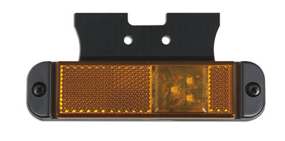 LED Seitenmarkierung Orange mit Reflector und Halterung