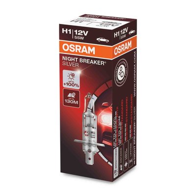 Osram H1 Halogenlampe 12V 55W P14.5s Night Breaker Silver