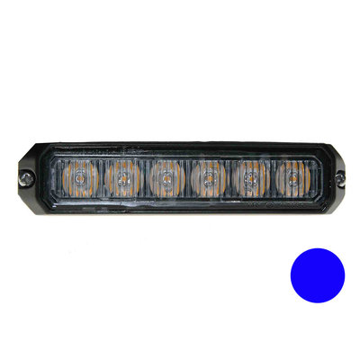 LED flitser 6-voudig compact Blau