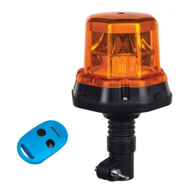 Horpol LED Blitzleuchte + Fernbedienung DIN halter Orange LDO 2279