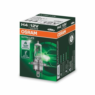 Osram H4 Halogen Lampe 12V 60/55W P43t Ultra Life