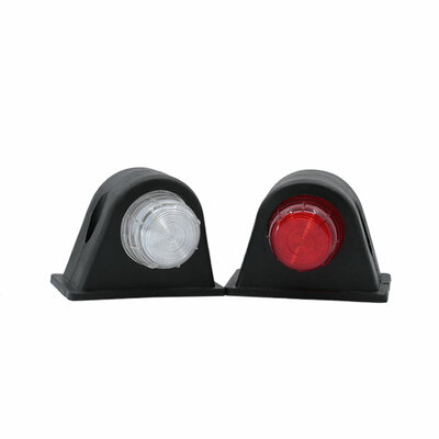 Dasteri LED Begrenzungsleuchte 10-30V Rot + Weiss (Satz)