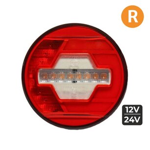 Dasteri LED Rückleuchte Rechts Ø140mm + Dynamisch Blinker