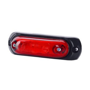 Horpol LED Positionsleuchte Rot Oval + Gummi Aufbau LD-379
