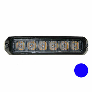 LED Blitzer 6-fach Kompakt Blau