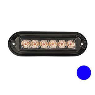 Dasteri Led Blitzer mit Schwarz Gehäuse Blau