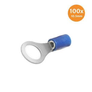 Ringkabelschuh Blau 10.5mm 100 Stück