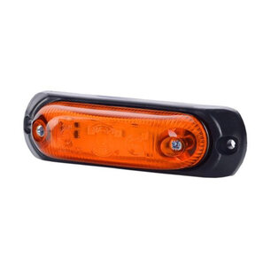 Horpol LED Positionsleuchte Orange Oval + Gummi Aufbau LD-378